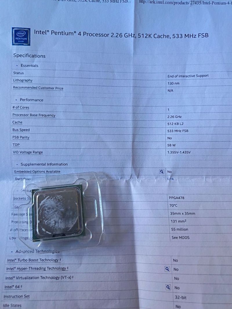 3Db INTEL processzor egyben-- Retro PC alkatrész