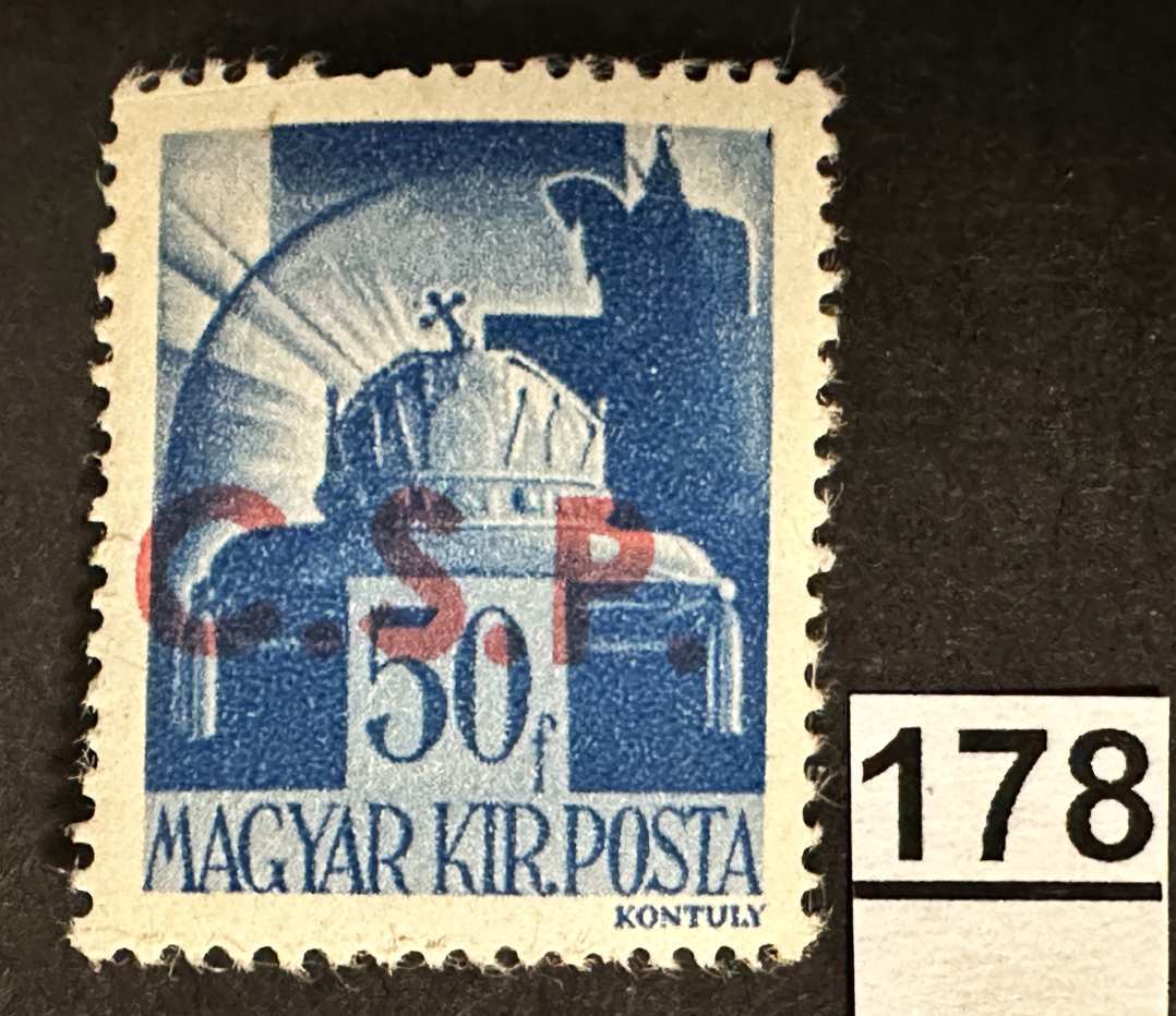 MAGYARORSZÁG 1945 VISSZATÉRT TERÜLET -FELVIDÉK- RIMASZOMBAT HADVEZÉREK 50 FILLÉR  BÉLYEG
