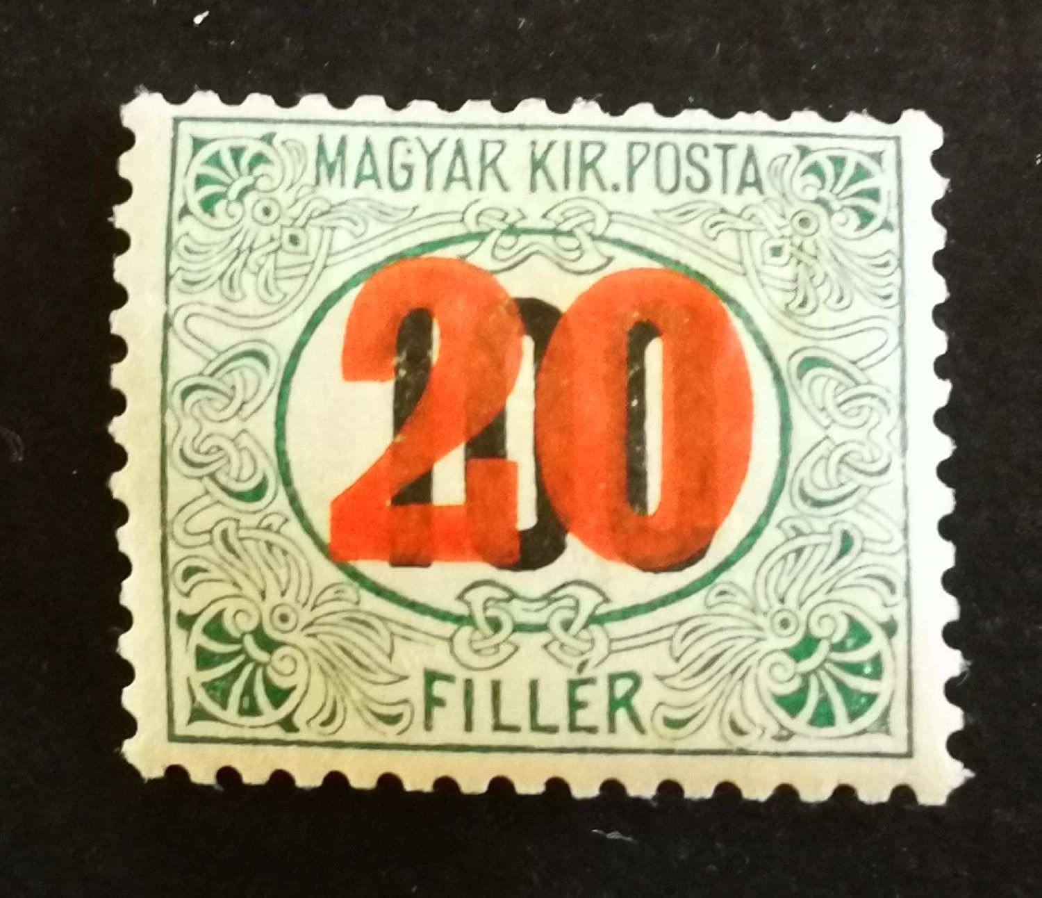 Magyarország 1915 Kisegítő portó IV. vj. * falcos G3