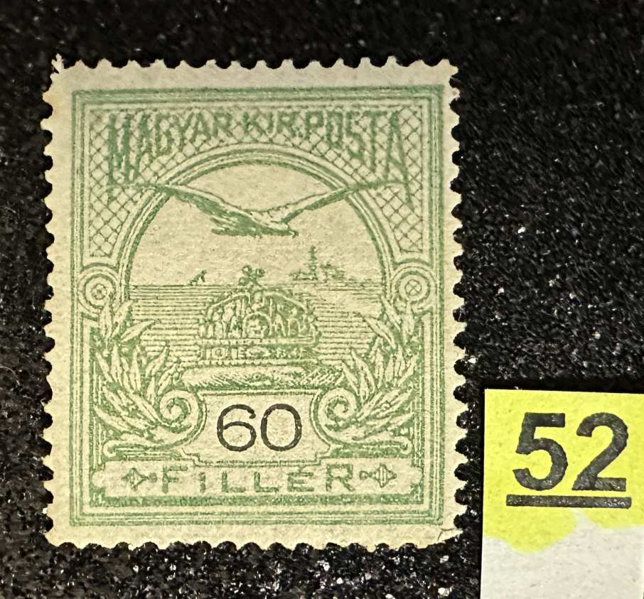 1906 MAGYAR 60 FILLÉR TURUL POSTATISZTA BÉLYEG* MBK 23,000FT