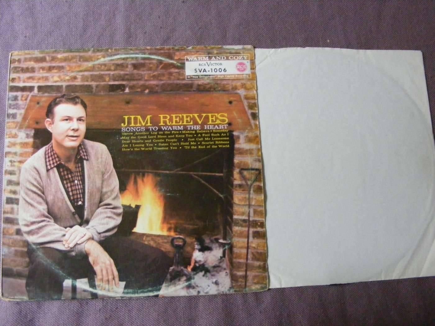JIM REEVES Songs To Warm The Heart Country RCA-VICTOR Germany VG+ LP