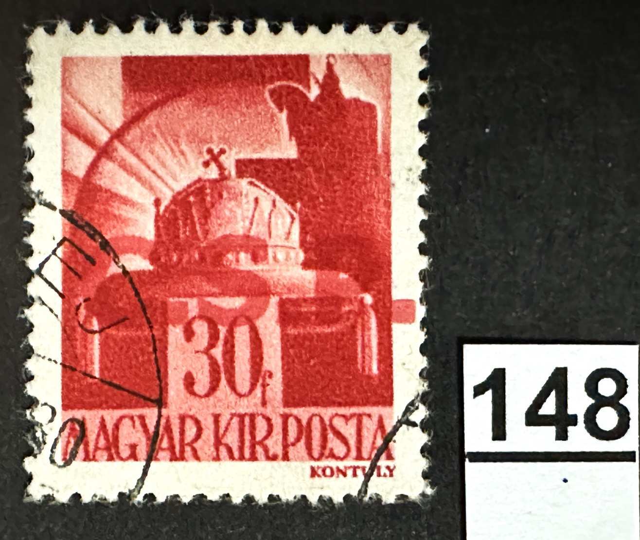 MAGYARORSZÁG 1945 VISSZATÉRT TERÜLET -FELVIDÉK- RIMASZOMBAT HADVEZÉREK 30 FILLÉR  BÉLYEG