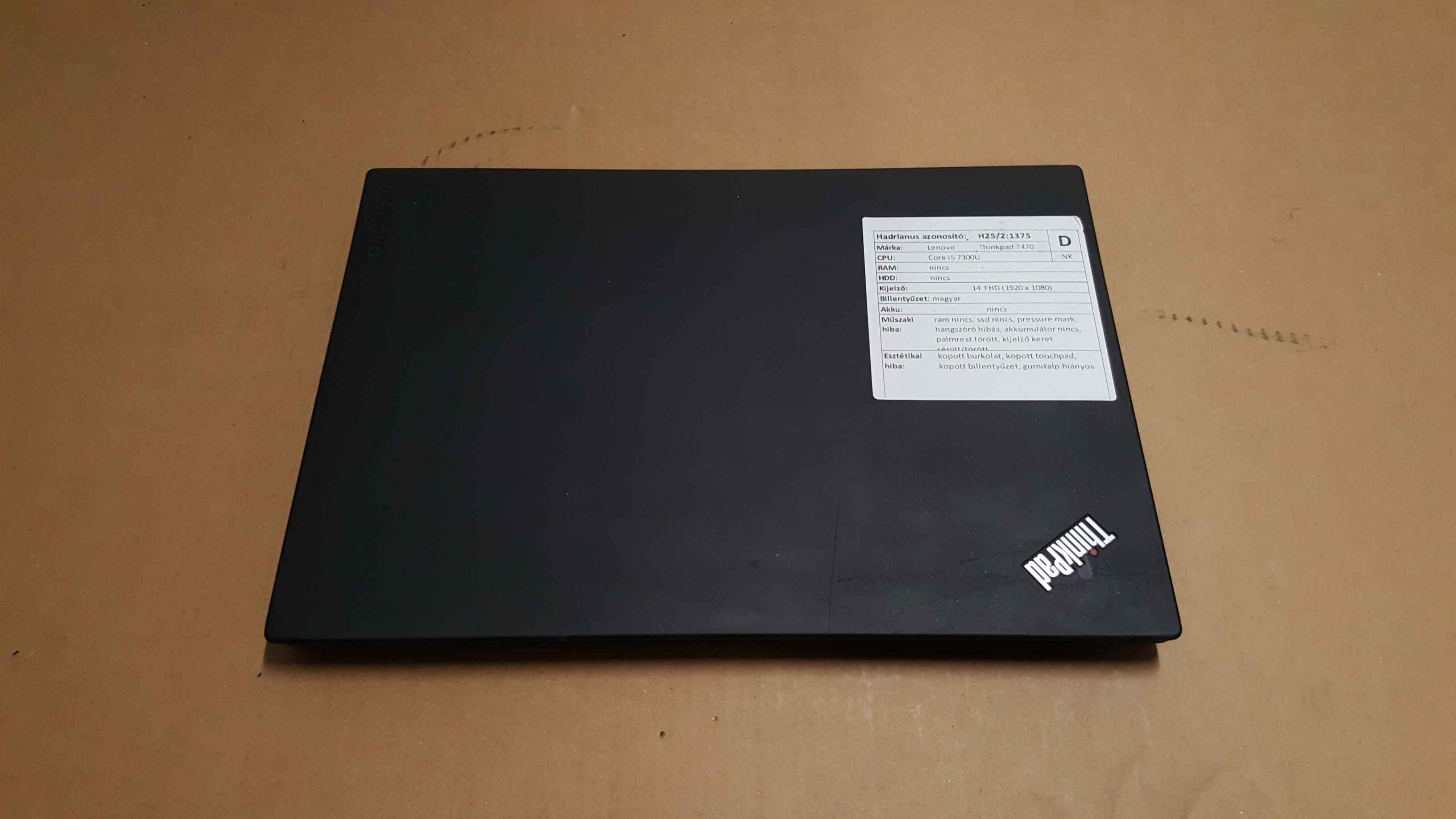 Lenovo Thinkpad T470