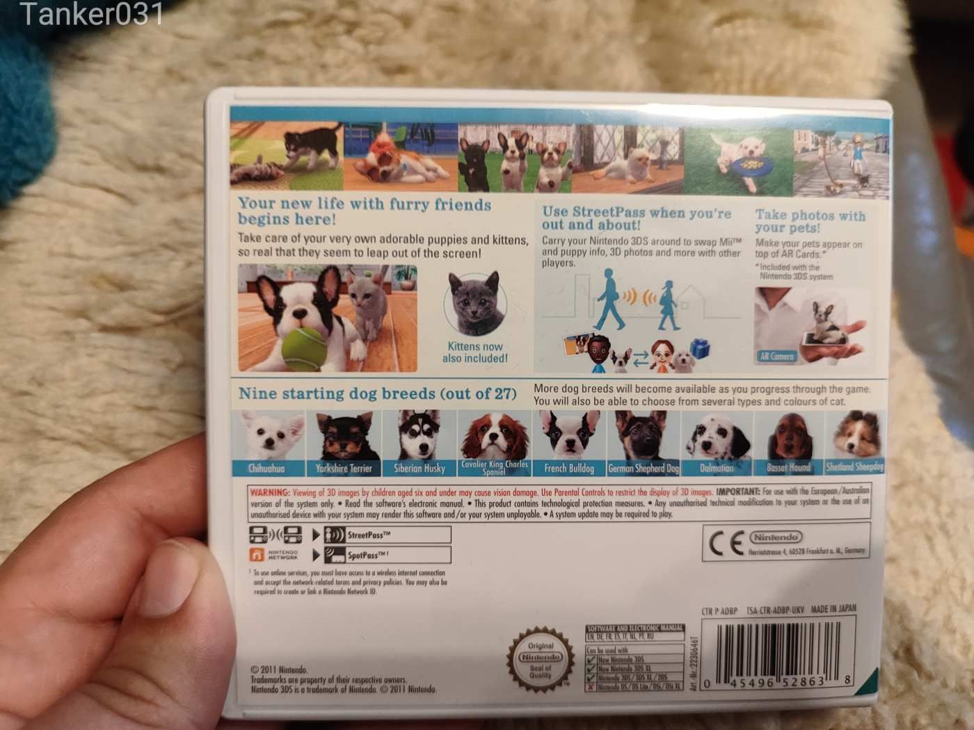 Nintendo 3ds  Nintendogs+cats  játék