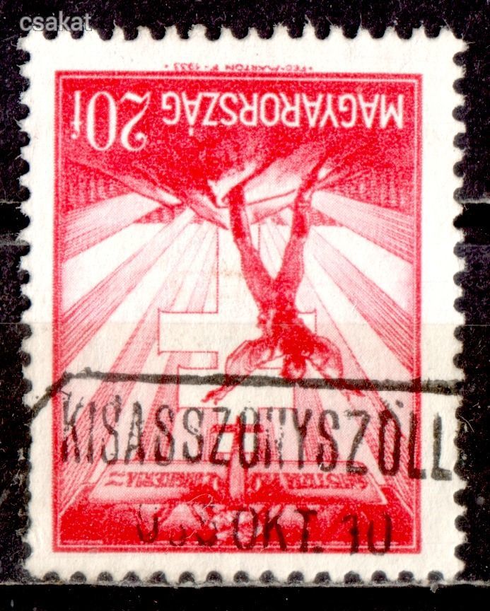 1935 KISASSZONYSZÖLLŐ postaügynökség bélyegzés Jász-Nagykun-Szolnok MPPFB PU20 50p (C91)