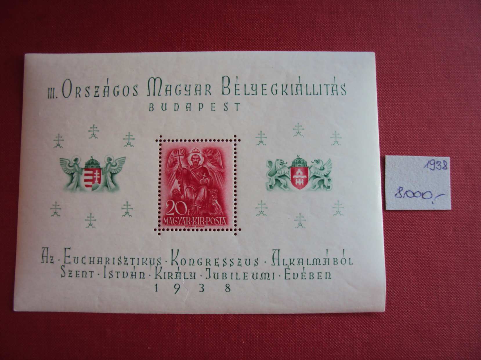 1938-Orbék postatiszta Harmadárban eladó-BAL-8
