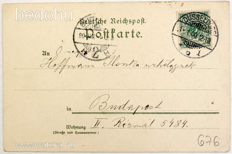 Köln, térrészlet képeslap.