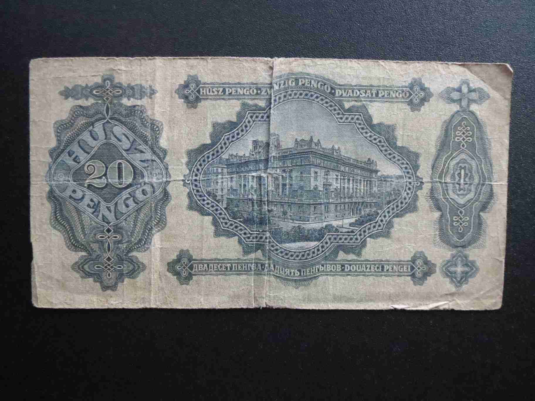 20 pengő 1930 VG+