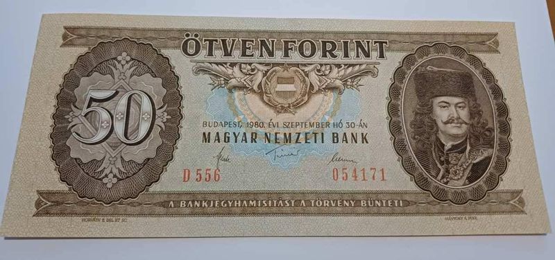 50 forint 1980 UNC