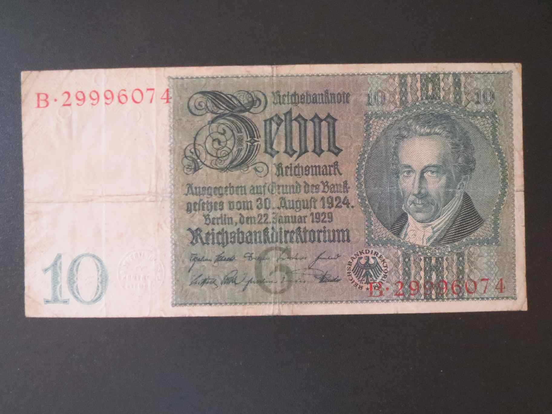 10 márka 1929 aVF Németország