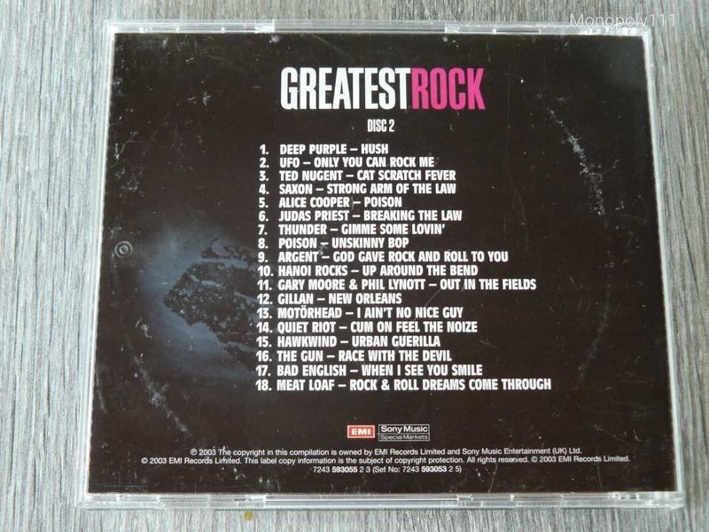 Greatest Rock tripla CD