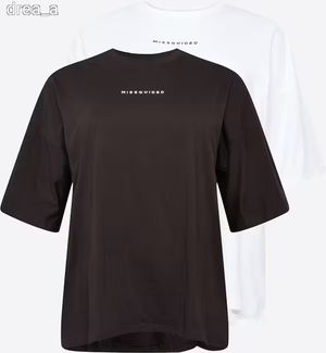 Új! MISSGUIDED PLUS póló 50 2db/csomag