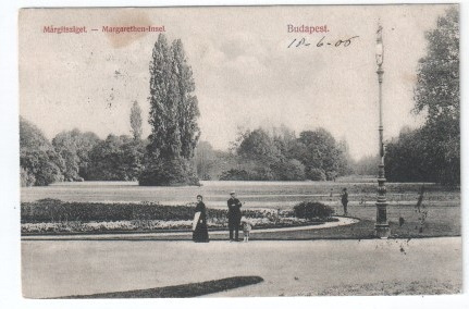 Budapest - Margitsziget / Parkrészlet, 1906