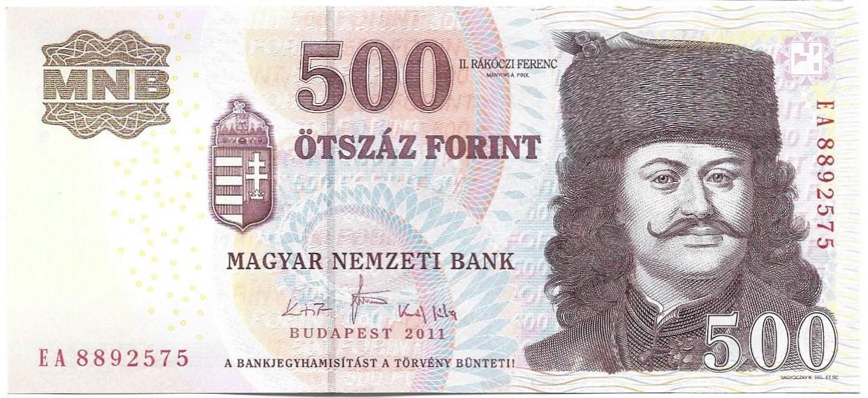 500 forint 2011 