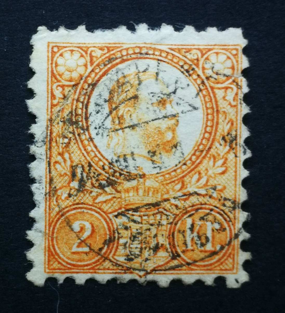 Magyarország 1871 Réznyomat 2 kr. BUDAPEST FŐPOSTA G3