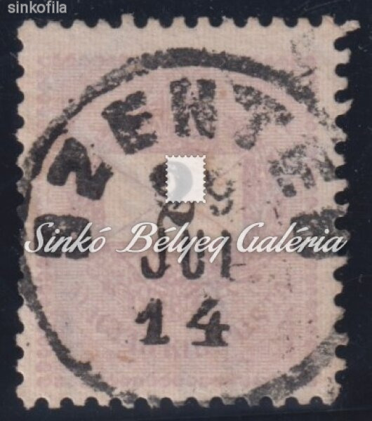 1898. Feketeszámú krajcáros 2kr, SZENTES