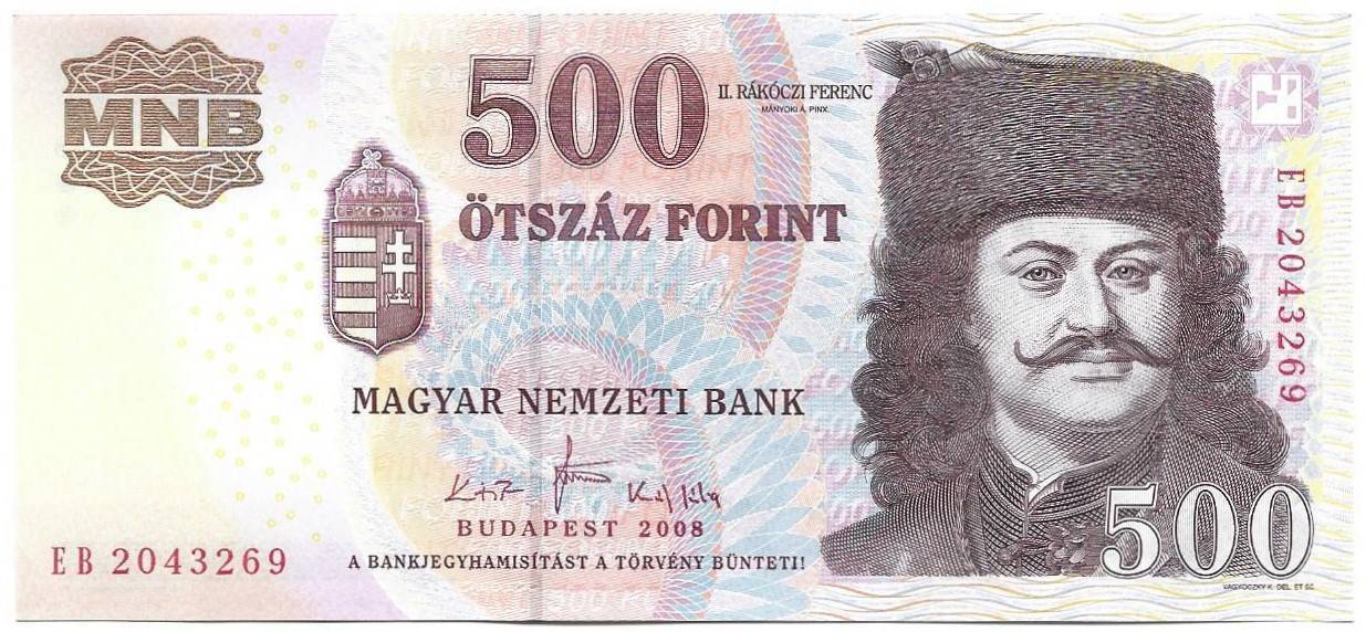 500 forint 2008 