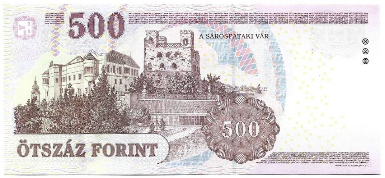 500 forint 2008 "EB" UNC