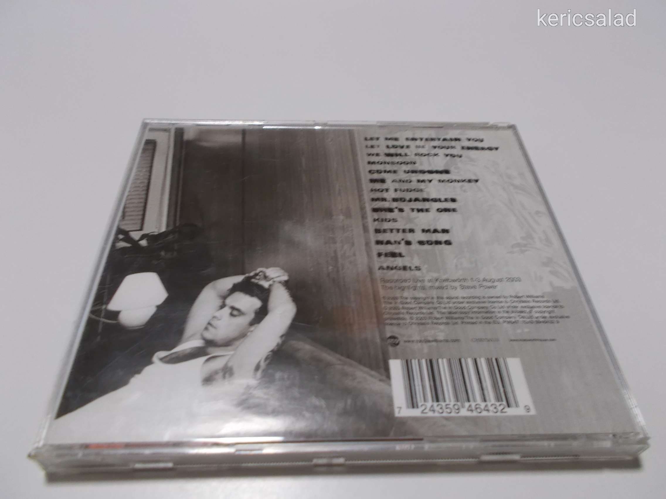 Robbie Williams: Live Summer 2003 cd 2003