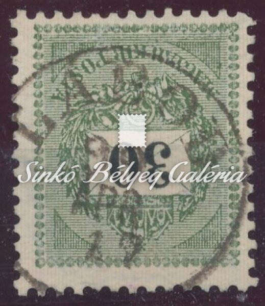 1898 feketeszamu krajcaros 30kr labod