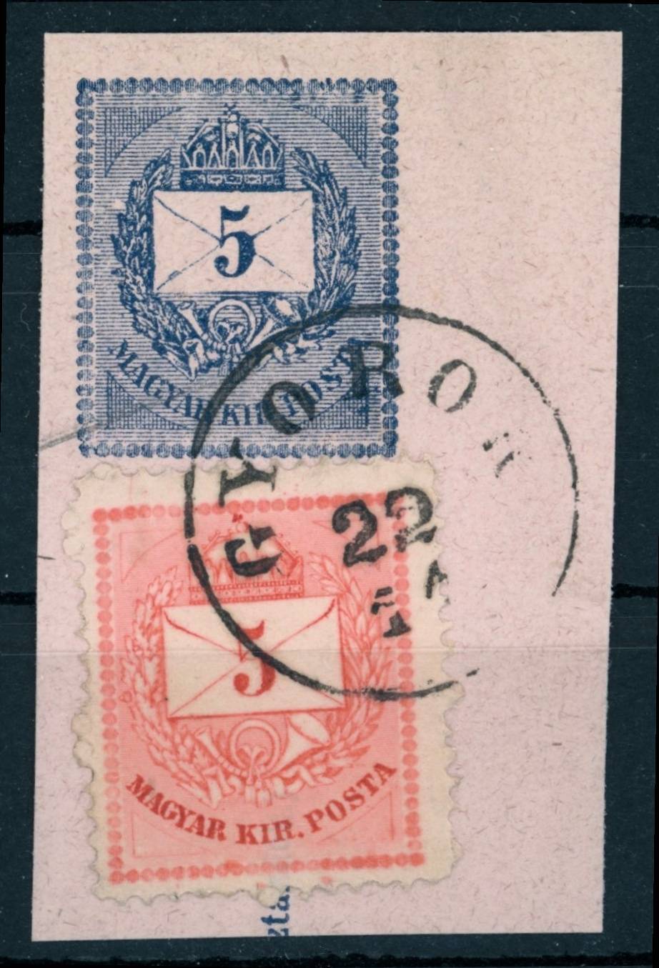 1874 krajcáros GYOROK bélyegzés Arad Romania Gudlin E2.2 / 60p (e44)