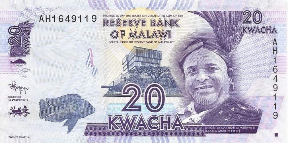 20 kwacha 2012 Malawi UNC