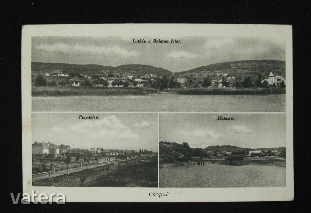 Csopak, Pius telep, halastó..