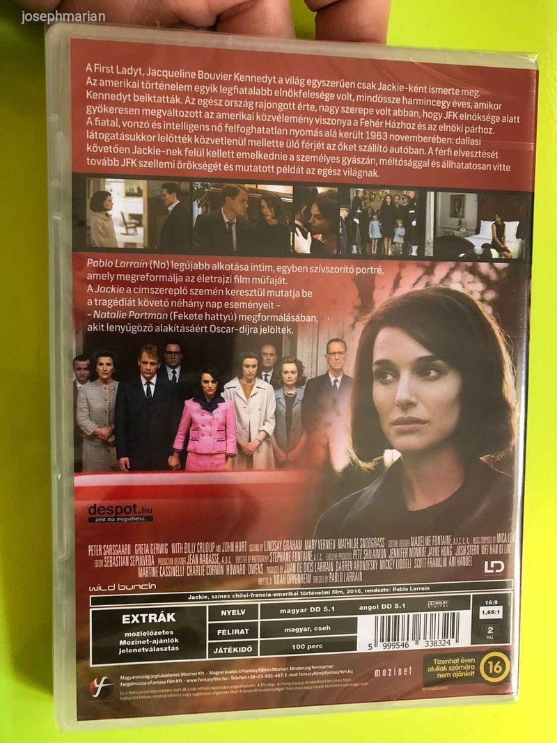 Jackie DVD 2016 / Directed by Pablo Larrain