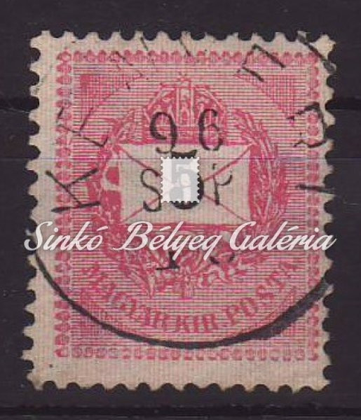1888. Feketeszámú 5kr.