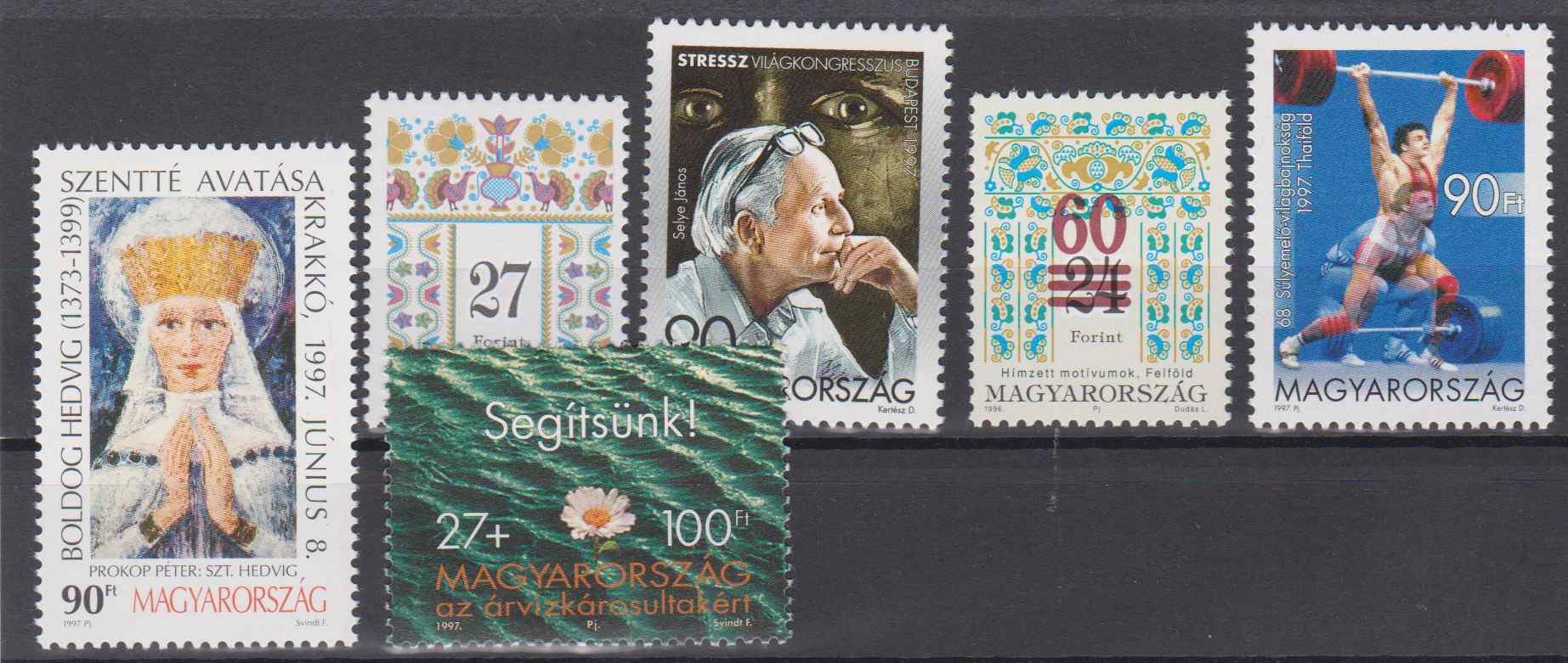 1997. Postatiszta eseménybélyegek ** Kat.ár. 1800.-Ft /3B/