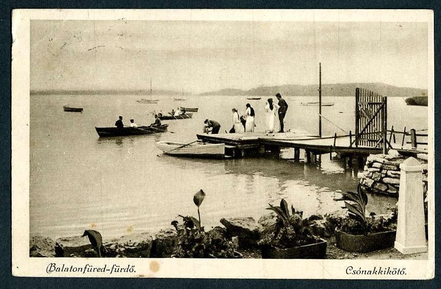 Balatonfüred, Csónakkikötő, 1922