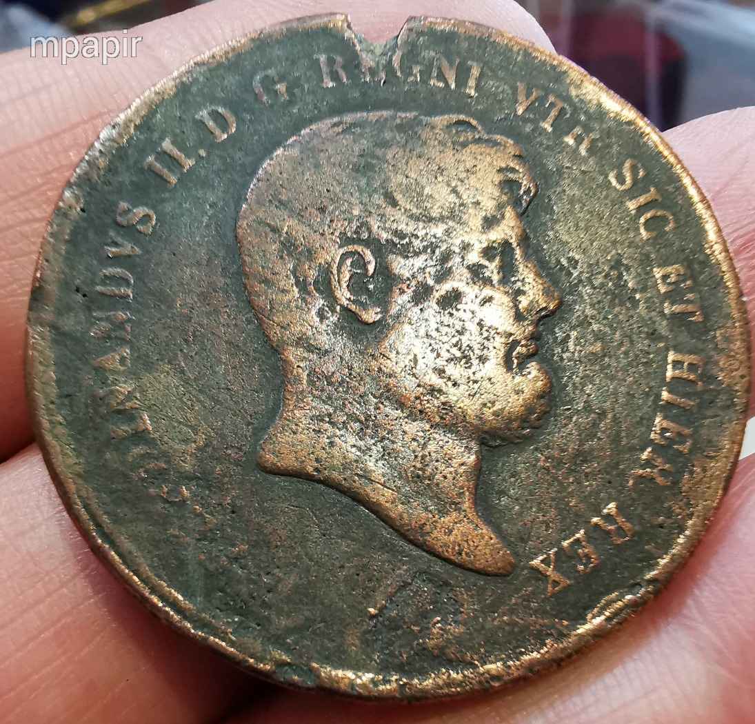 1857. 10 Tornesi 27.7gr.