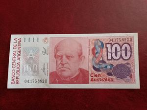 100 australes Argentina
