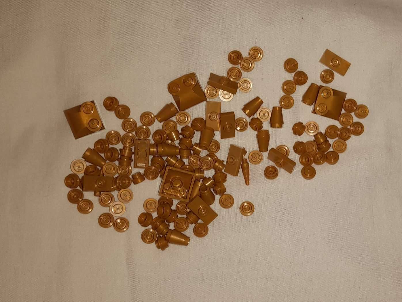 Lego aranyszínű elemek! Új! (Ritka)