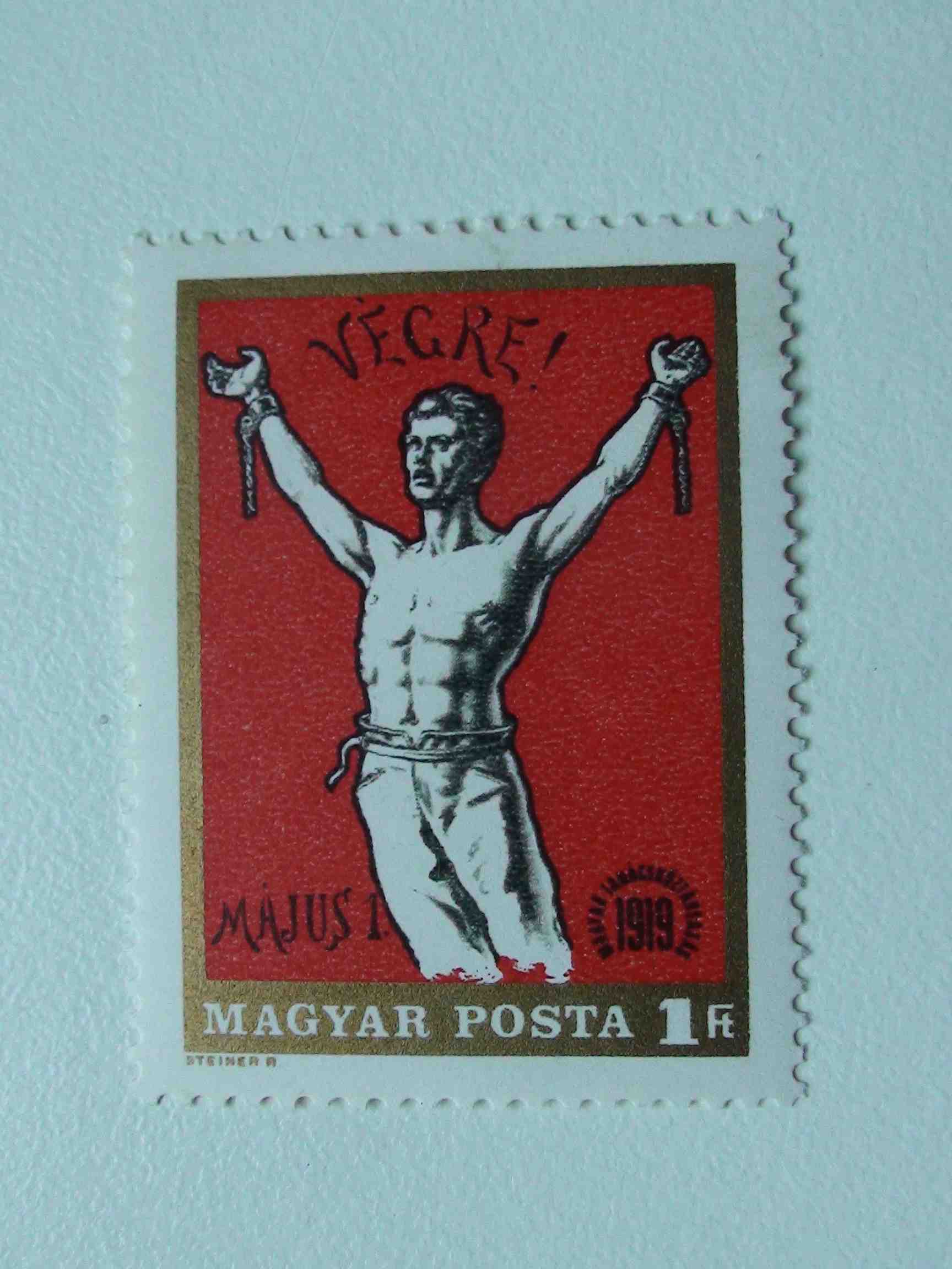 "VÉGRE! MÁJUS1." Magyar Tanácsköztársaság. 1919.