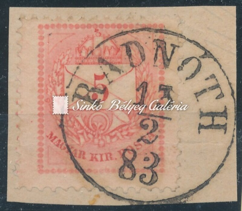 1881. Színesszámú krajcáros 5kr, RADNÓTH