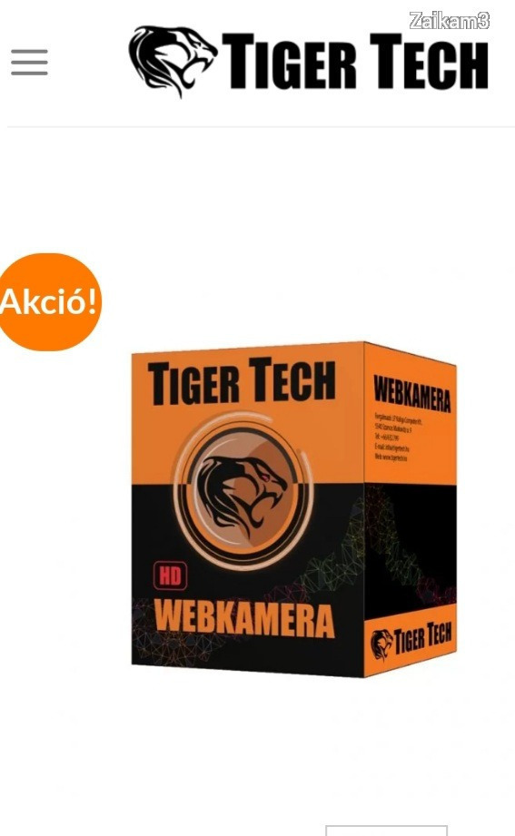 Új  Tiger Tech full HD  webkamera