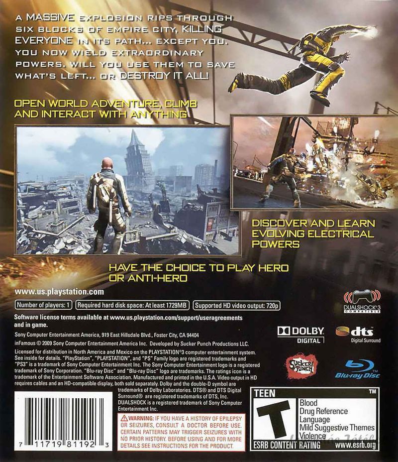 Infamous Ps3 játék (használt)