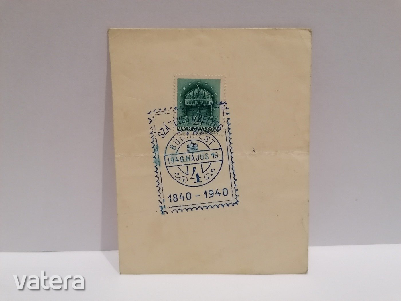 1940.Május 19. 100 éves a Magyar Bélyeg első napi bélyegzés (K3)