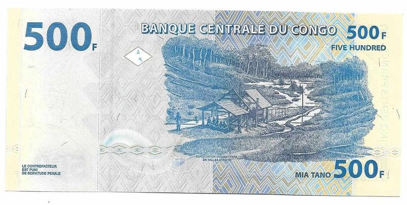 Congo, 500 Francs,  2022 "UNC