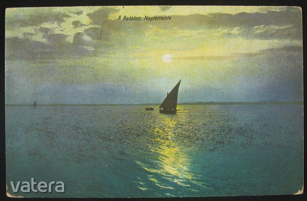 Balaton, tájkép vitorlással
