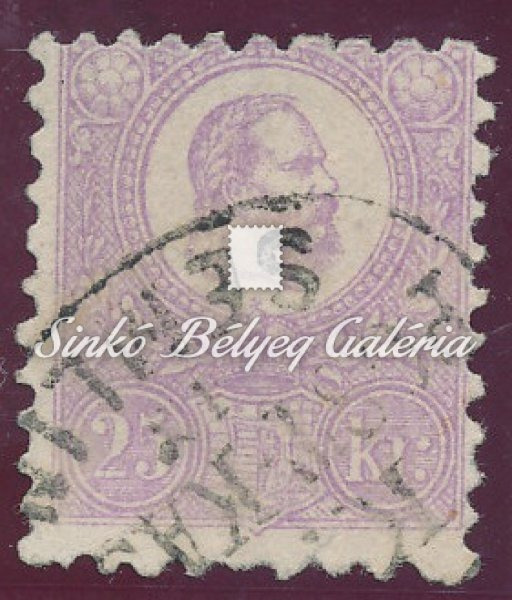 1871. Kőnyomat 25kr, K.K. SEMLIN