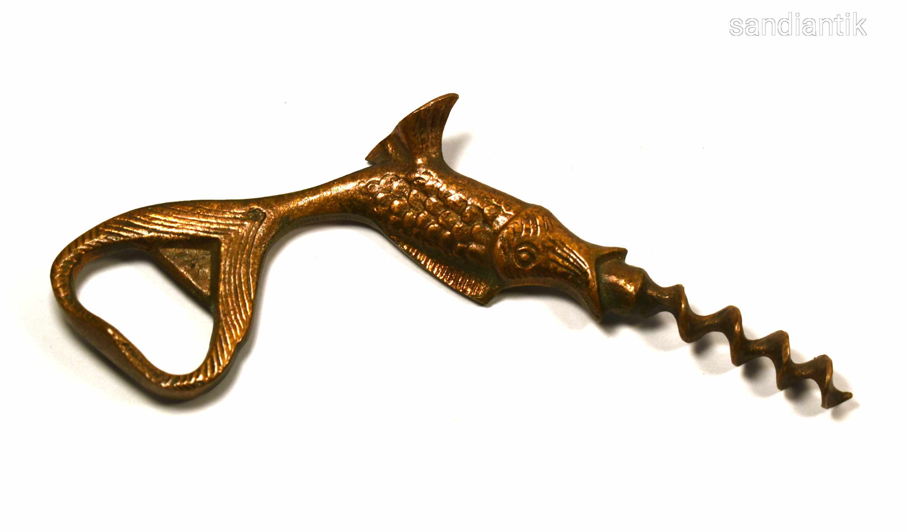 HAL FIGURÁLIS BRONZ SÖRNYITÓ !