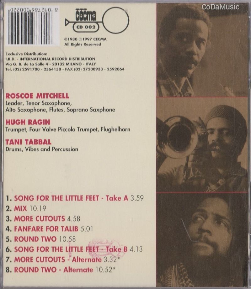 Roscoe Mitchell: More Cutouts (CD)