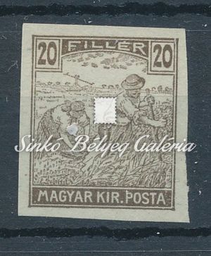 1916. Arató - Parlament 20f - próbanyomat
