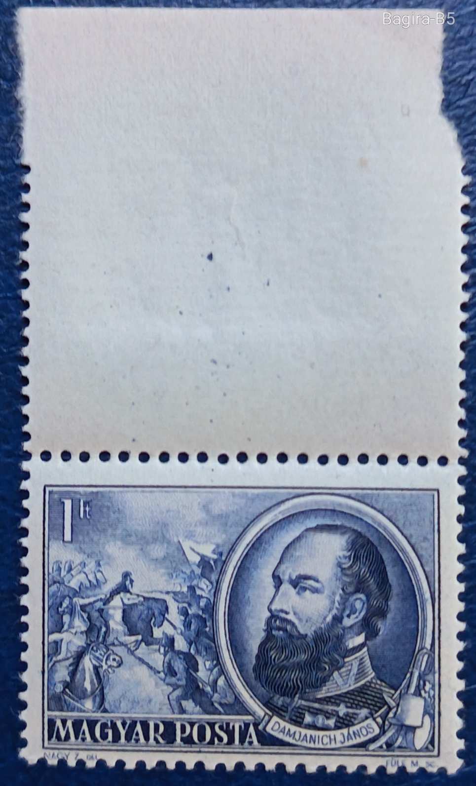 1952 1848-as szabadságharcosok 1 ft felül üres mezővel posta tiszta **