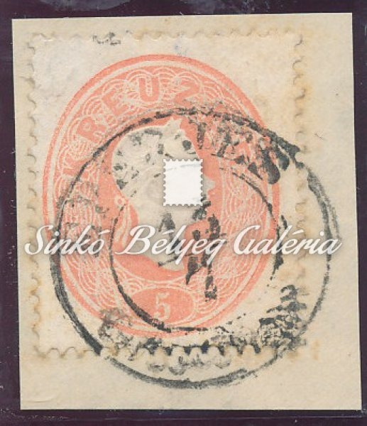 1861. Könyvnyomat dombornyomással 5kr, EPERJES