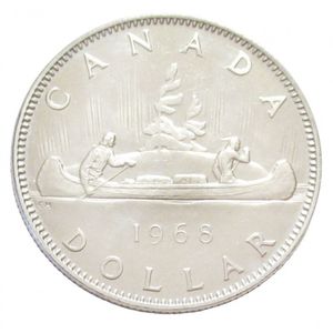 Kanada, 1 dollar 1968 aUNC+