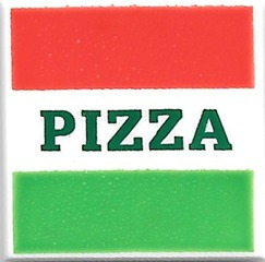 Pizza doboz EREDETI LEGO 2x2 elem - Új