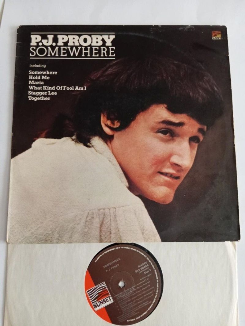 P.J. Proby - Somewhere (LP, Comp)